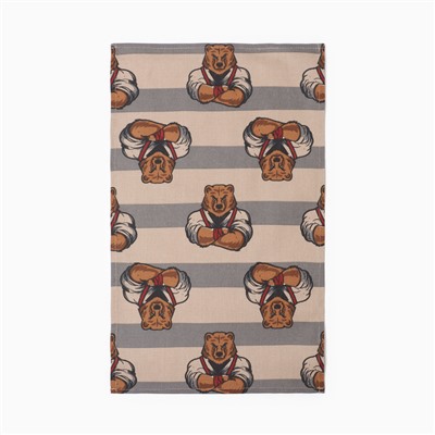 Кухонный набор «Доляна. Настоящий защитник» (3 предмета): фартук 70×60 см, прихватка 20×20 см, полотенце 35×60 см-2 шт.