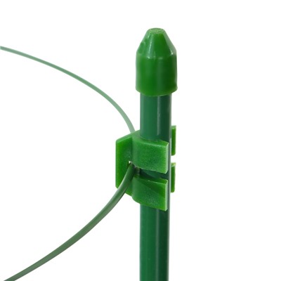 Кустодержатель, 4 кольца, d=26.5 см, h=120 см, металл, зелёный, Greengo