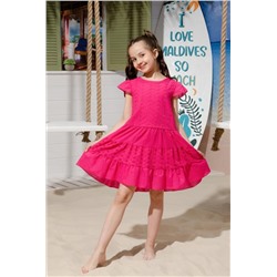 Платье 9184 детское (Фуксия)