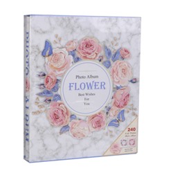 Фотоальбом 240 фото 10х15 Цветы / 9297 /уп 16/ 30 листов