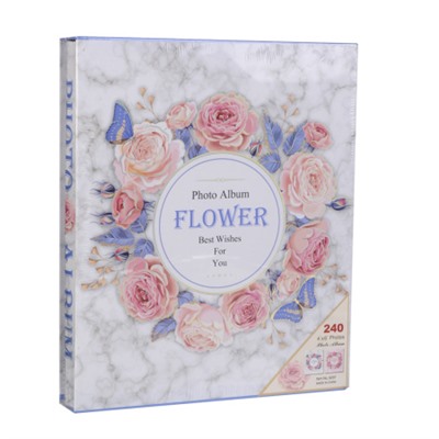 Фотоальбом 240 фото 10х15 Цветы / 9297 /уп 16/ 30 листов