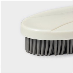 Щётка универсальная Raccoon, 12×6.5×2.5 см, пластик, TPR ворс, 1.6 см