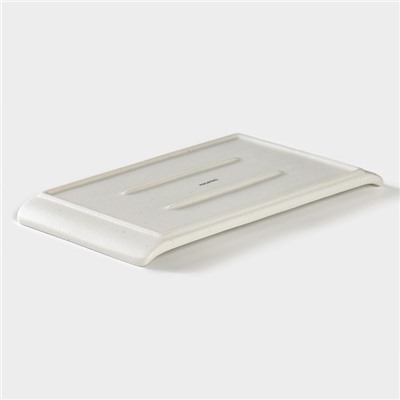 Блюдо для подачи Magistro Slate, 26,5×15 см, фарфор, белое