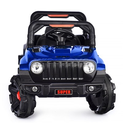 Электромобиль "Рустик" на аккумуляторе, с р/у управлением, в коробке (синий)