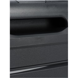 УЦЕНКА Чемодан 28", PP, 49*30*76, отд на молнии, код замок, 4 колеса, черный