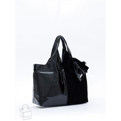 Сумка женская кожаная 98184-3MSS black Velina Fabbiano-Safenta в Новосибирске