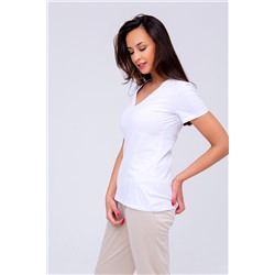 304-1WHT Футболка женская трикотажная