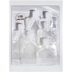 Набор для хранения, 6 предметов, прозрачный, белый