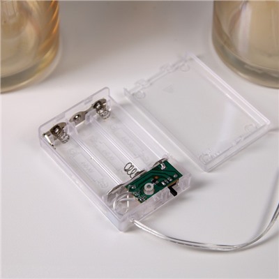 Светодиодная фигура «Снеговик» 34×41 см, металл, батарейки ААх2 (не в комплекте), свечение тёплое белое