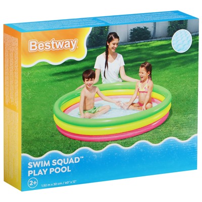 Бассейн надувной Bestway «Радуга», 152×30 см, от 2 лет, 51103