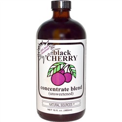 Natural Sources, Black Cherry Concentrate Blend, Unsweetened, 16 fl oz (480 ml)