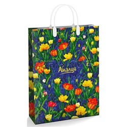 Пакет подарочный 30х40, 150мкм из мягкого пластика "Амалия" ламинированный