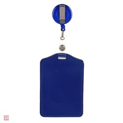 Чехол для карты, бейджа, пропуска, 11х7см, три цвета, рулетка со шнурком 60см