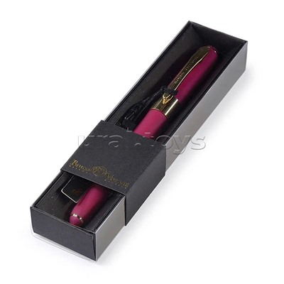 Ручка в футляре "Monaco" шариковая 0.5 мм, синяя (пурпурный корпус, черная коробка)