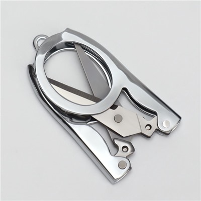 Ножницы маникюрные, складные, прямые, 10.5 см