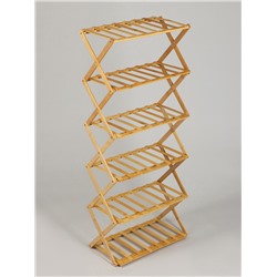 Стеллаж универсальный, 6 полок, 50×25×110 см, напольный, открытый, Greengo