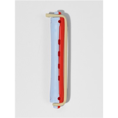 Бигуди «Коклюшки», d=1 см, 9 см, 12 шт., цвет красный/голубой