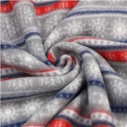 Плед новогодний Экономь и Я «Новогодний узор» 150×130 см, пл.160 г/м², 100% п/э