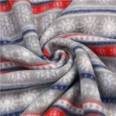 Плед новогодний Экономь и Я «Новогодний узор» 150×130 см, пл.160 г/м², 100% п/э