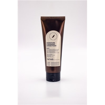 MCNALLY - ПЕНКА-СКРАБ ДЛЯ ЛИЦА С ЭКСТРАКТОМ РИСА SIGNATURE CLEANSING SCRUB FOAM RICE , 150 МЛ