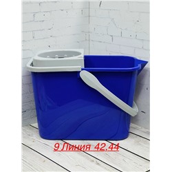 Ведро 10 л с отжимом для мытья пола #23045131