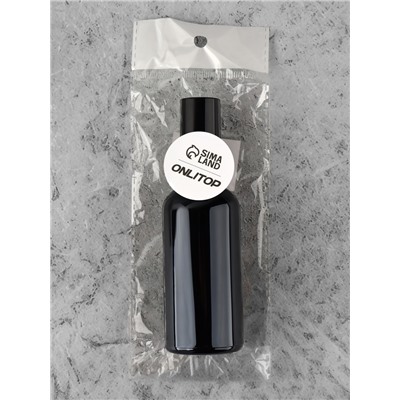 Флакон для парфюма, стеклянная, с распылителем Black, 100 мл, чёрный