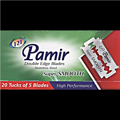 Лезвия для бритья классические двусторонние Pamir Stainless Steel Extra Smooth 5шт. (20X5шт. =100 лезвий) на карте