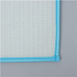 Коврик для дома Доляна «Букли», 50×80 см, голубой