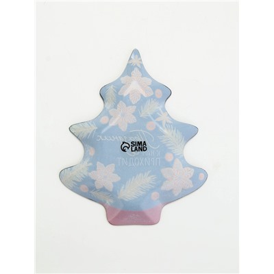 Тарелка плоская новогодняя «Праздник к нам приходит», 19.5×16.5 см