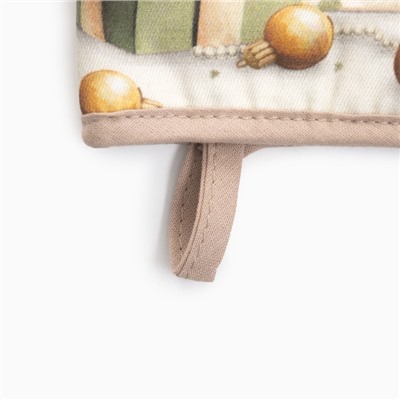 Варежка-прихватка новогодняя «Этель. Замурчательных подарков» 15×28 см, саржа, 100% хл, ватин 250 г/м²