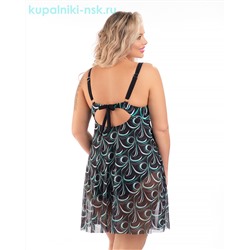 4017 QH Купальник сплошной платье (52-60)