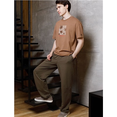 Свободная футболка  с авторским принтом