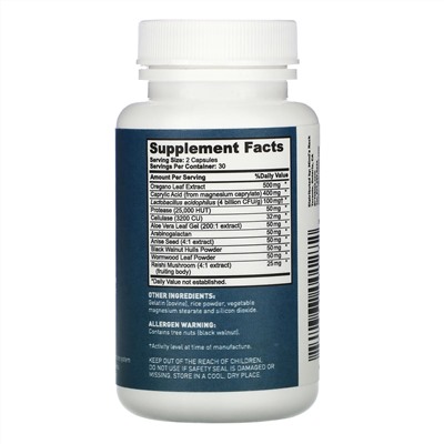 Dr. Tobias, Candida Support, 60 капсул