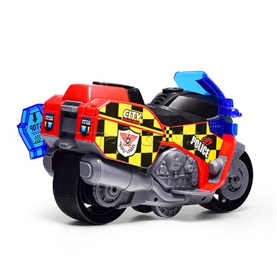 Мотоцикл "Мотогонщик" 1:16 (свет, звук) в коробке