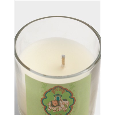 Свеча ароматическая в стекле «Жасмин и Шафран», соевый воск, 120 г