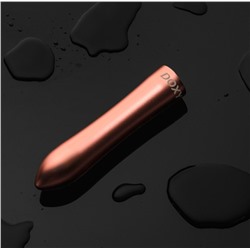 Розовая металлическая вибропуля Doxy - 12 см.