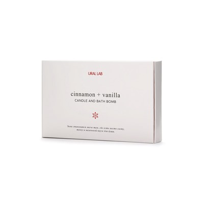 Подарочный набор новогодний: бомбочка снежинка и фигурная свеча олень, URAL LAB