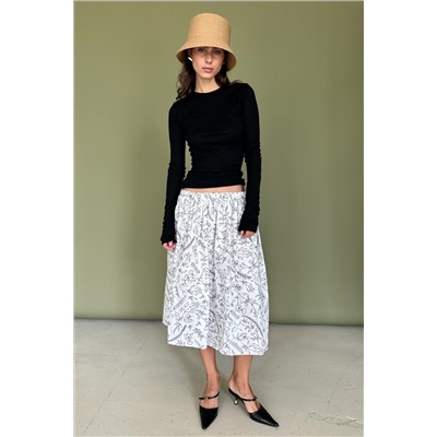 Юбка  PUFF097/01/Белый, черный