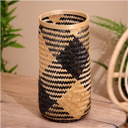 Корзина плетёная, из бамбука 20х20х42 см