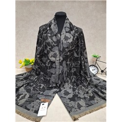 Мягкий двухсторонний палантин из кашемира мультицвет