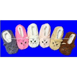 2 ПАРЫ - ПОДАРОЧНЫЙ НАБОР Носки-ТАПОЧКИ с мехом Мордочки женские