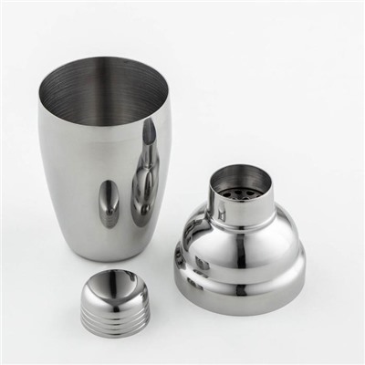 Шейкер, 350 мл, 18×7.5 см, нержавеющая сталь, серебристый