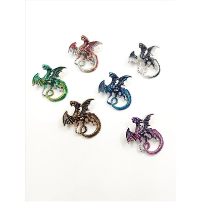 Брошь Знак огненного Дракона