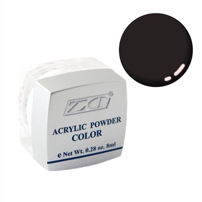ZO Акриловая пудра для дизайна ногтей PC-15, черный, 8 г 12524