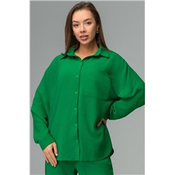 Женский летний костюм оверсайз из ткани-жатка Happyfox