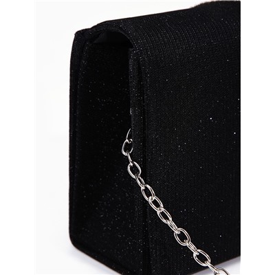 Сумка женская на магните, цвет чёрный