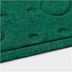 Коврик придверный Доляна «Следочки», влаговпитывающий, без окантовки, 38×58 см, цвет МИКС