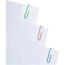 Скрепки 50 мм -  50 шт. цветные карт. уп.