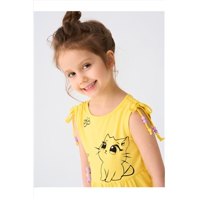 Сарафан трикотажный для девочек PLAYTODAY, 1240027