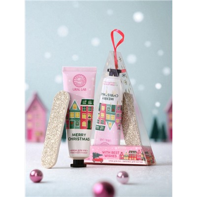 Новогодний подарочный набор косметики With Best Wishes: крем для рук 30 мл и пилка для ногтей, URAL LAB